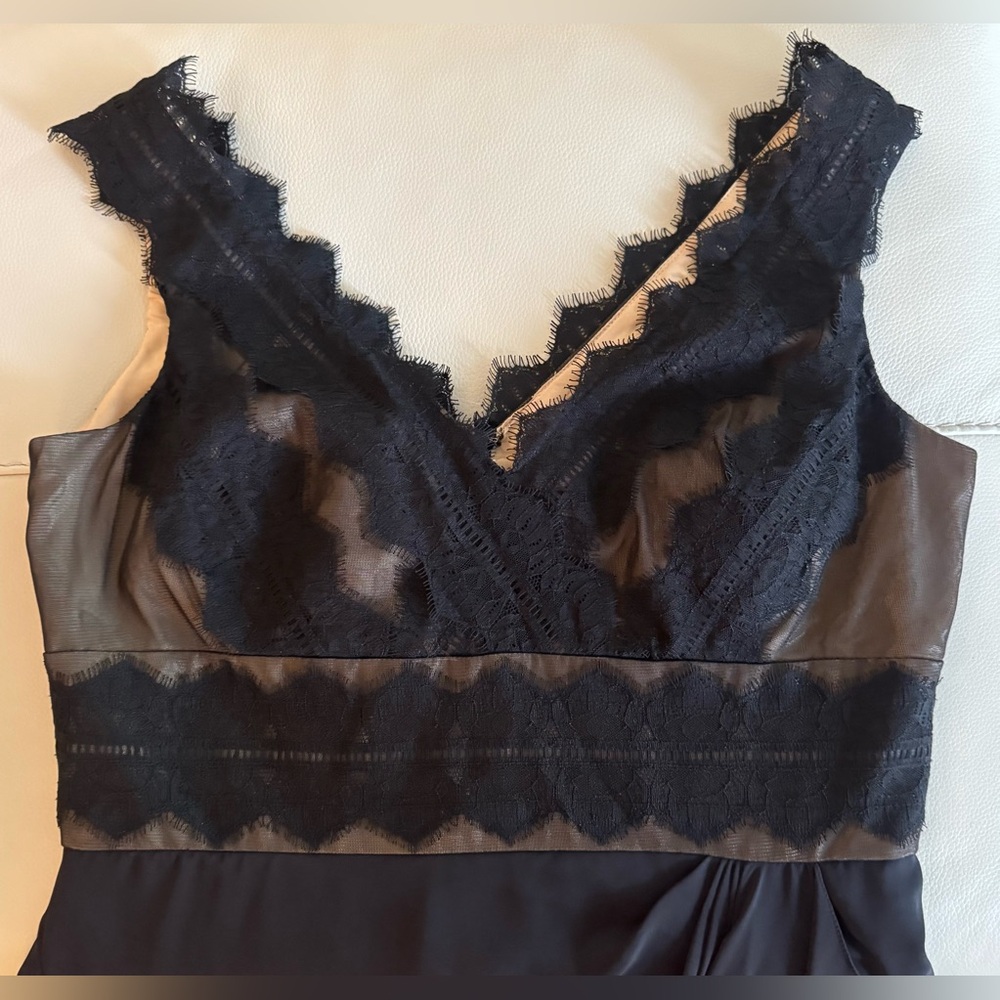 JS Collections Black and Cream Date Night Party Dress EUC - Picture 2 of 7